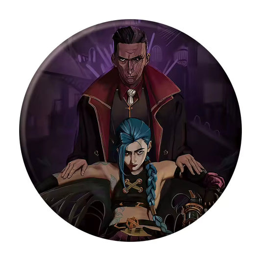 Arcane Jinx and Silco Pins