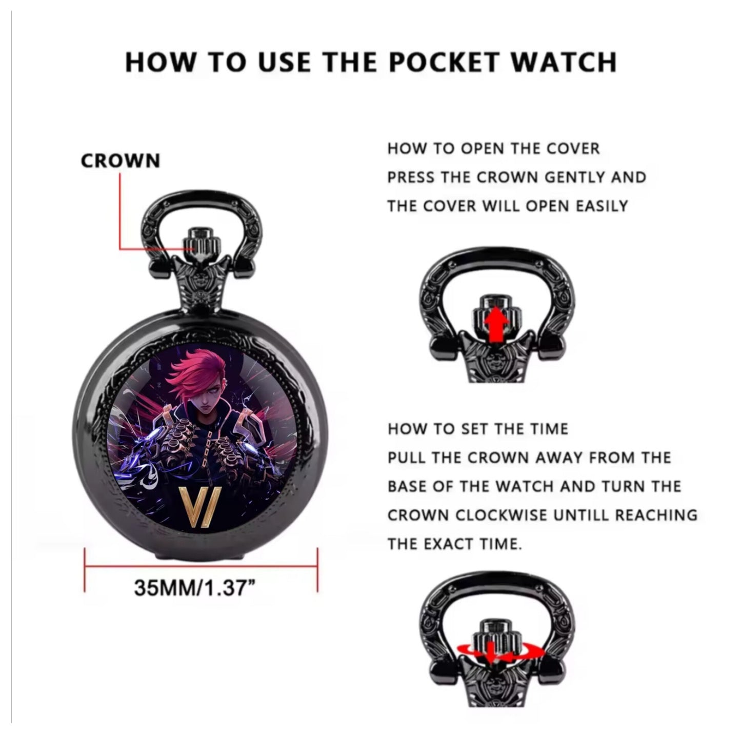 Arcane Vi Pocket Watch